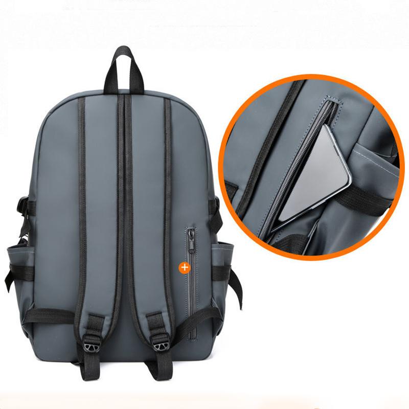 Male College Students Fashion Trend School Bag Campus Backpack Men's Shoulder Bag Korean Version of Simple Female Wild Travel Computer Bag