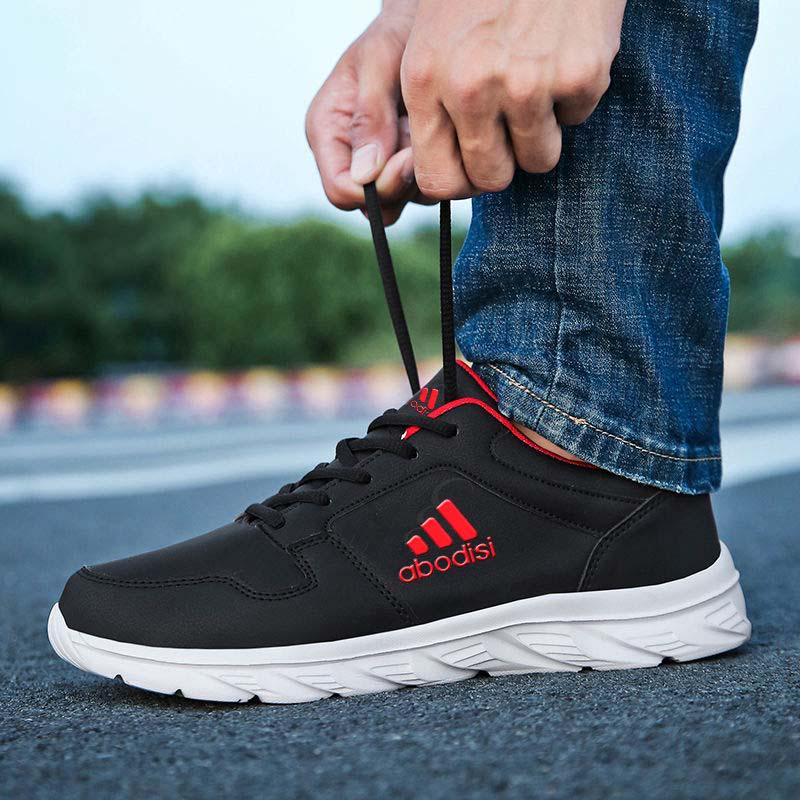 38-44 Men Air Cushion Sneakers Non-slip Leather Basketball Shoes Breathable Casual Running Shoes