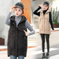 Winter Vest Women's Autumn and Winter Down Cotton Mid-length Hooded Warm Jacket