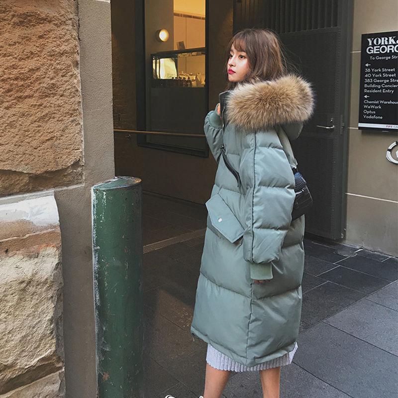 Women's Mid-length Over-the-knee Winter Padded Clothes Fashion Loose Students Thick Bread Clothes
