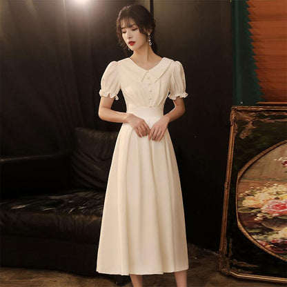 White French Evening Dress Female Banquet Temperament Adult Ceremony Birthday Dress Can Be Worn Usually