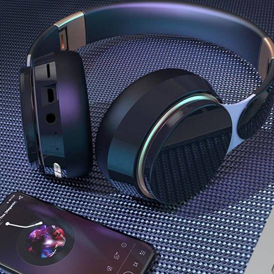 Multifunctional Bluetooth Headphone Multifunction Stereo Wireless Headset with Mic FM Radio Earphone