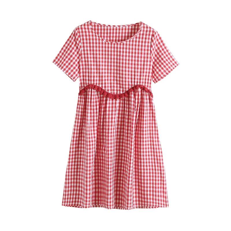 Summer Plus Size Loose Dress Casual Comfortable Dress Ethnic Short Sleeve Dresses Pregnant Women Can Wear