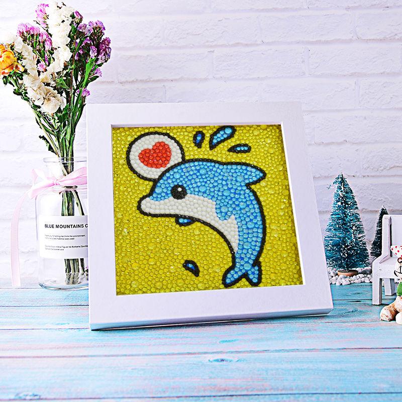 5D DIY Children's Diamond Painting Rhinestone Round Diamond Embroidery Home Decor Improve Relationship Family Activities