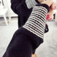 Autumn and Winter Thick Fashion Sweater Wild Knitted Loose Top Mid-length Casual Women Sweater