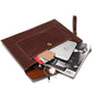 Business Briefcase Men PU Leather Zipper Snap Waterproof Handbag Clutch Bags Travel Messenger Bag
