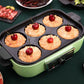 British Multi-function Cooking Pot Barbecue Meat Boiler Household Electric Pot for Frying and Cooking Fried Egg Barbecue Plate