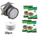 Gas mask spray paint chemical activated carbon mask anti-odor dustproof industrial safety gas mask