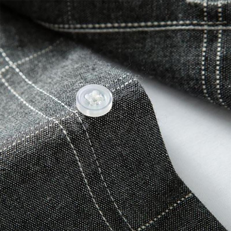 Autumn Long-sleeved Plaid Shirt Men's Slim Fit Striped Shirt Trendy Men's Shirt Jacket