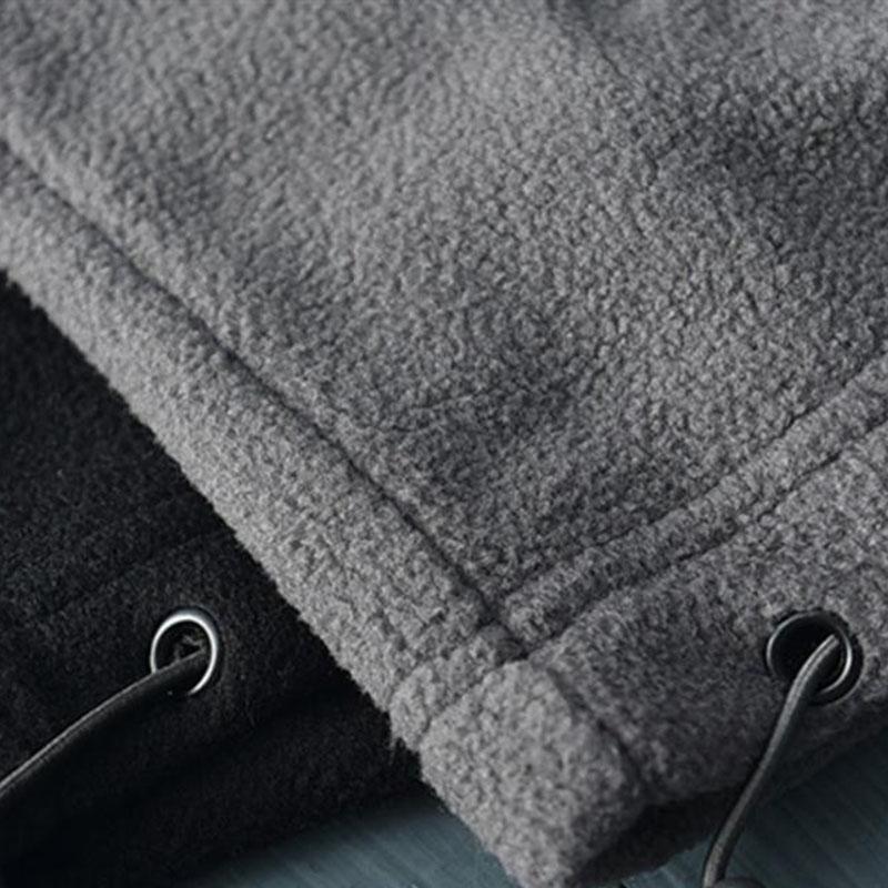 Spring and Autumn All-match Men's Loose Polar Fleece Stitching Stand Collar Fleece Half Zipper Sweater Jacket