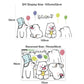 Cartoon Cute Lazy Polar Bear Wall Stickers For Kids Room Living Room Home Decoration Background Chil