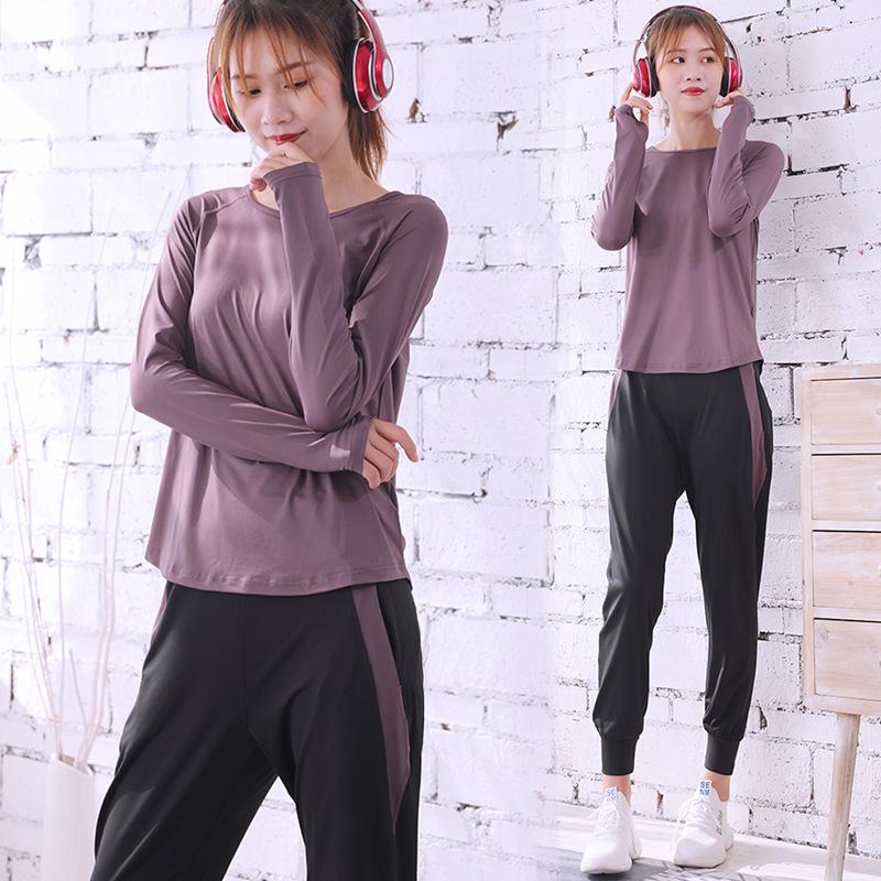 Women's Sports Suit Yoga Clothes Loose Large Size Gym Running Quick Dry Clothes Bodybuilding Fitness Suit Training Set