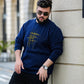 Autumn/winter Cotton Thick Plus Size Men's Sweater Plus Fertilizer To Increase Loose Casual Warm Long-sleeved Sweatshirts