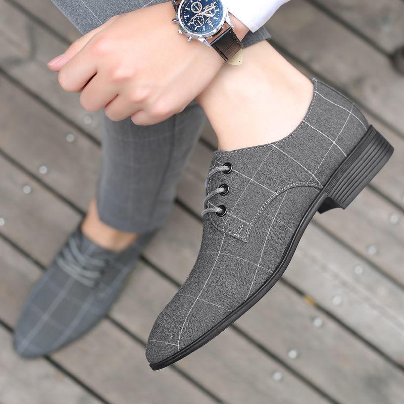 Spring Suede Leather Plus Size 39-48 Men Casual Classic Sneakers Flats Oxford Man Shoes Lace Up for Work Male Loafers