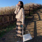 Women's Knitted Half-length Skirts In Autumn and Winter Are Thin and Thin, Covering The Crotch Skirt, High-waisted A-line Package Hip Skirt