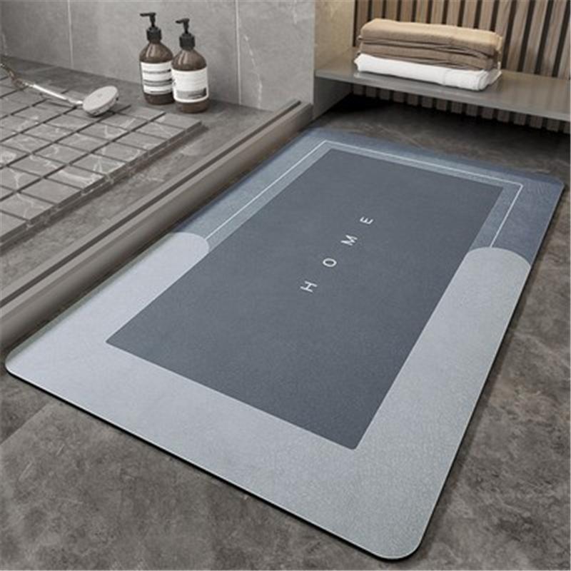 40*60cm Super Absorbent Silica Gel Floor Mat,Bathroom Carpet Floor Mats, Door Bathroom Non-Slip Mats