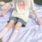 Denim Shorts Thin Summer Japanese Soft Girl Five-point Pants Female Students Korean Loose Retro Wild