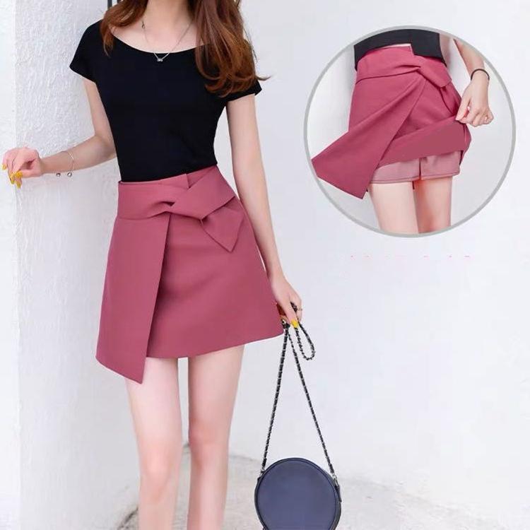 Women Irregular Sexy Tight A-line High Waist Hip Skirt Short Skirt Knee-length Zipper Club Casual Home Office
