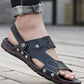 Summer Men's Leather Non-slip Beach Shoes Casual Sandals and Slippers