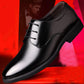 Men's Shoes Lace Up Formal Pointed Toe Leather Shoes Fashion Business Wedding Shoes