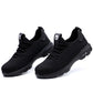 Indestructible Shoes Men Safety Shoes Steel Toe Puncture-Proof Work Boots Lightweight Breathable Work Sneakers