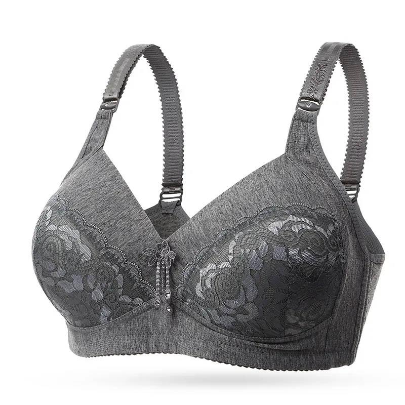 Ladies Unwired Push Up Bra Thin Plus Size Lightweight Comfortable Breathable Sexy Jacquard Bra