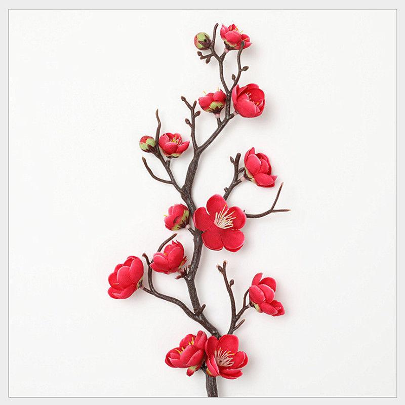 Plum Blossom Simulation Flower Winter Plum Fake Flower Chinese Home Decoration Silk Flower Living Room Decoration Plastic Flower Branch