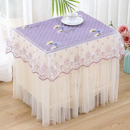 Bedside Table Cover Dust Cover Floor Type Non-slip Cover Dressing Stool Coffee Table TV Cabinet Cover Multi-function Cover Cloth Tablecloth