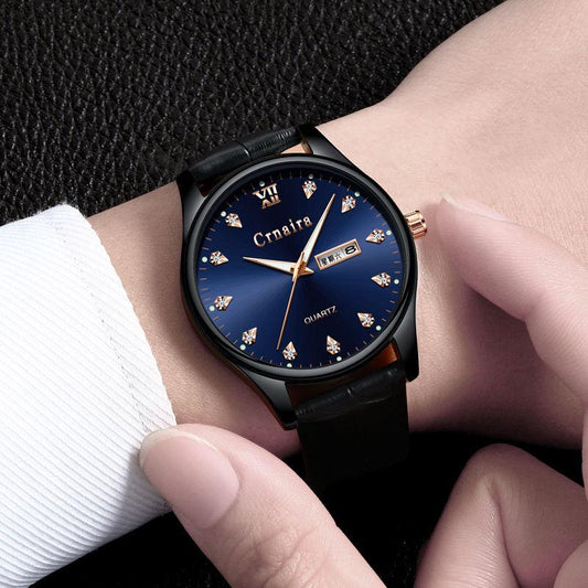Luxury Brand Automatic Machinery Watches Men Leather Waterproof Business Watch Men Quartz Clock Man