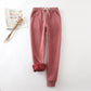Winter Lamb Velvet Thick Sports Pants Women Plus Size Loose Cotton Casual Harem Pants