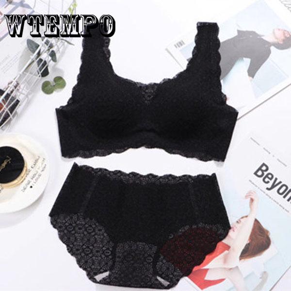 Sexy Lace No Trace No Steel Ring Gathered Bra Sleep Sports Vest Small Chest Underwear Female Bra