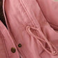 Women Hooded Warm Winter Coats Faux Fur Lined Parkas Lamb Cotton Padded Female Hairy Collar