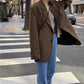 Spring and Autumn British Style Long All-match Windbreaker Temperament Loose Casual Jacket Overcoat Women