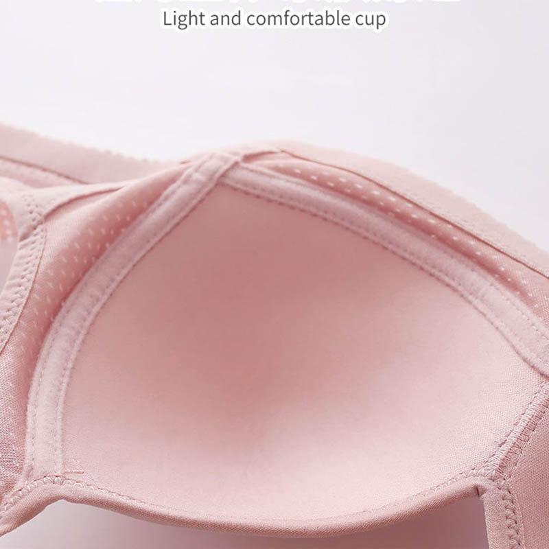 Japanese and Korean Characteristics Large Size Thin Section Comfortable Breast Adjustment Underwear Breathable No Steel Ring Comfortable Ladies Bra