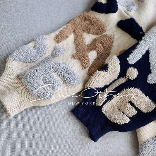 Women's loose wild knitted sweater coat long sleeve sweater cardigan sweater women's clothing