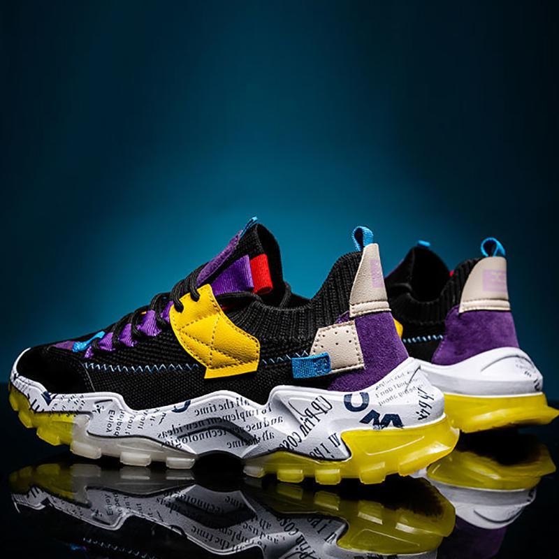Fall Casual Men's Shoes Korean Style Trendy Sneakers All-match Flying Shoes for Students