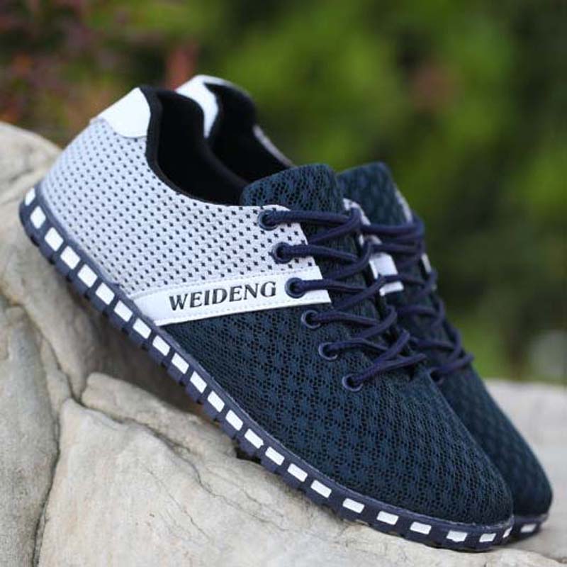 Summer Mesh Sports Running Shoes Lightweight Breathable Deodorant Middle-aged Men's Mesh Shoes
