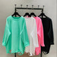 Women's Hem Hole Solid Color Bottoming Shirt Large Size Cotton Autumn Korean Version Loose Long-sleeved T-shirt