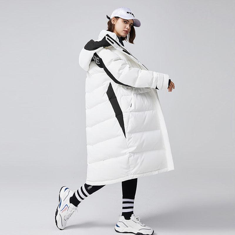 Winter Fashion Couple Down Jacket Long Men and Women Wear Plus Size Loose Sports Casual Down Jacket