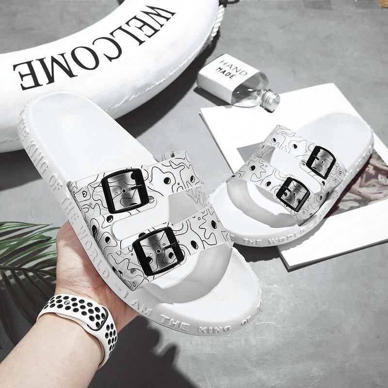 Men's Summer Non-slip Slippers Trend Fashion Outdoor Beach Sandals Men's Home Bathroom Non-slip Slippers