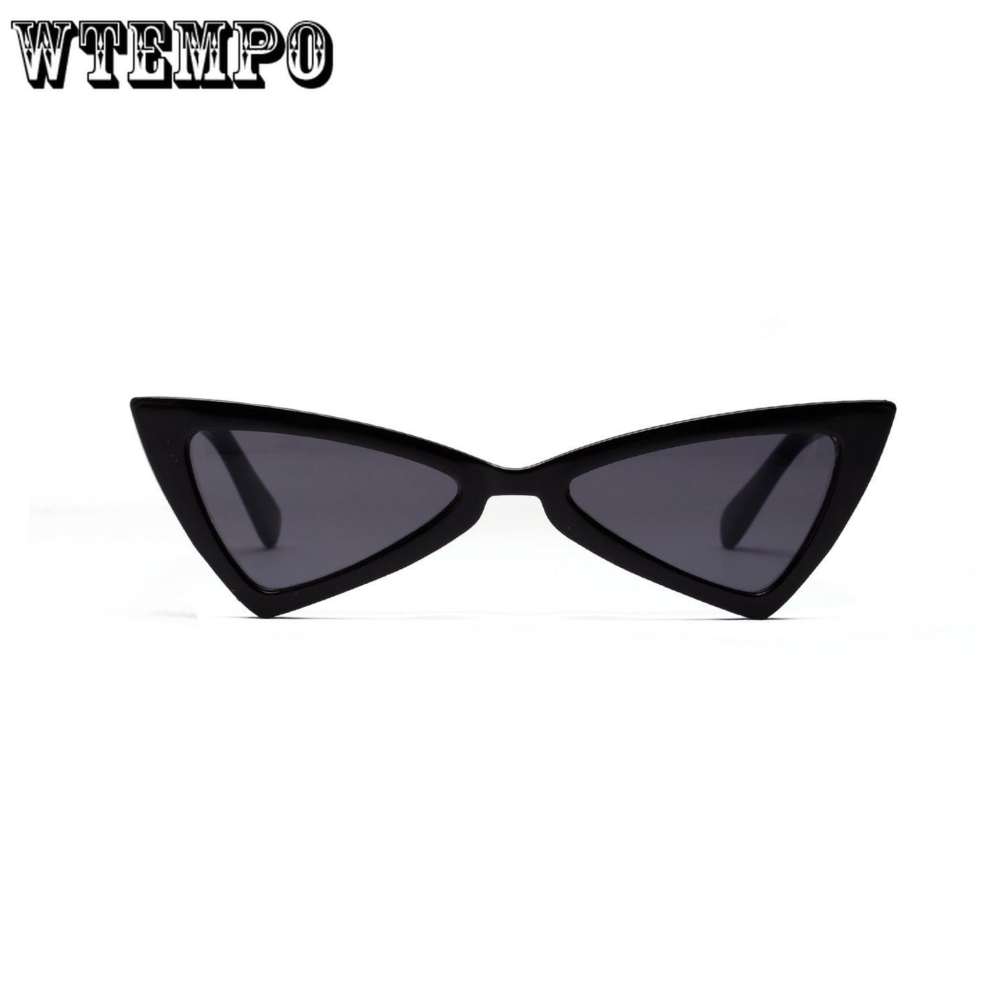 WTEMPO Cat Eyes Transparent Sunglasses Women Transparent Color Frame Glasses