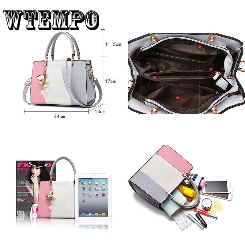 Fashion Women Lady PU Leather Shoulder Bag Tote Purse Messenger Satchel Handbag