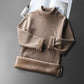 Gold Velvet Half-high Collar Bottoming Shirt Men's Winter Plus Velvet Padded Jacket Double-sided Velvet Mid-neck Long-sleeved T-shirt Sweater