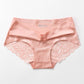 7Pcs/Set Women's Spring All-match Large Size Causal Lace Briefs Ladies Summer Mid Waist Solid Color Seamless Underpants