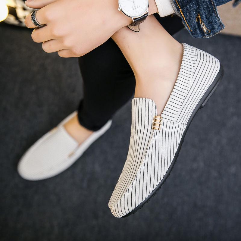 Men Loafers 2020 Spring Summer Men Shoes Casual Shoes Light Canvas Youth Shoes Men Breathable Fashion Flat Footwear