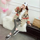 Sweater Cardigan Women Loose Student Knitted Sweater Coat Plus Size Plus Size Women's Clothing