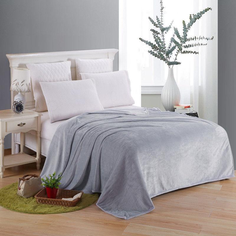 Flannel Super Soft Thickening Light Warm Elegant Double-sided Plus Fleece Warm Breathable Blanket Soft Sheet Cover Sofa Bed Cover Winter