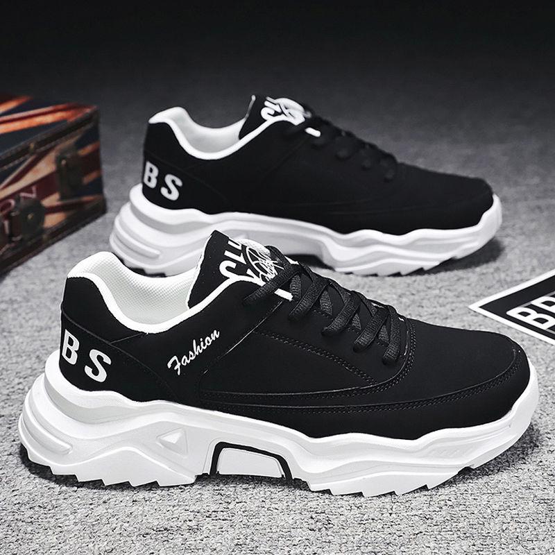 Daddy shoes Fashion casual sports male students running shoes thick sole hard sole wear-resistant