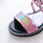 Girls Sandals Summer Korean Princess Sandals Rhinestone Roman Sandals Non-slip Soft Bottom Big Kids