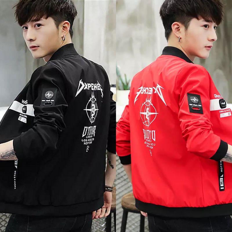 Plus size jacket men's men's casual men's jacket spring and autumn trend slim men's jacket